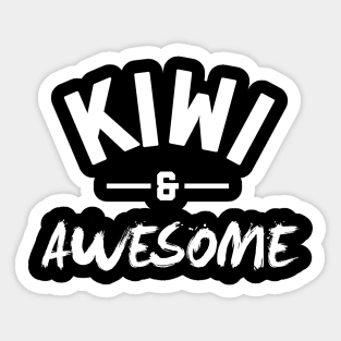 Kiwi and Awesome Sticker